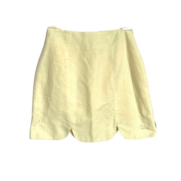 Lilly Pulitzer yellow scalloped skirt - Picture 3 of 5